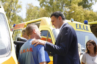 Δήλωση Υπουργού Υγείας Βασίλη Κικίλια κατά την επίσκεψή του στο ΕΚΑΒ