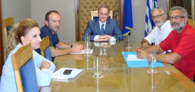 Συνάντηση  του Υφυπουργού Υγείας, κ. Αντώνη Μπέζα, με το Προεδρείο του Πανελλήνιου Συλλόγου Εργαστηριακών Υπαλλήλων ΕΟΠΥΥ.